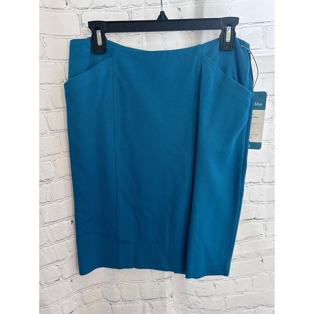 Pacific Blue Sigourney Skirt Turquoise Pencil Career Workwear Size‎ 4